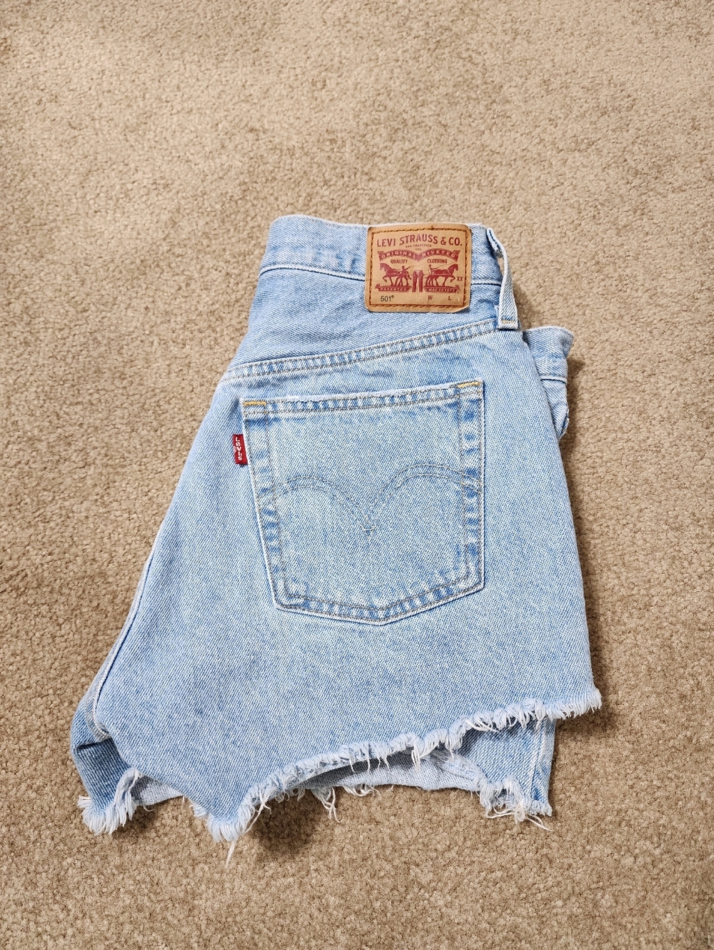 Levis 501 Light Wash Jean Short
